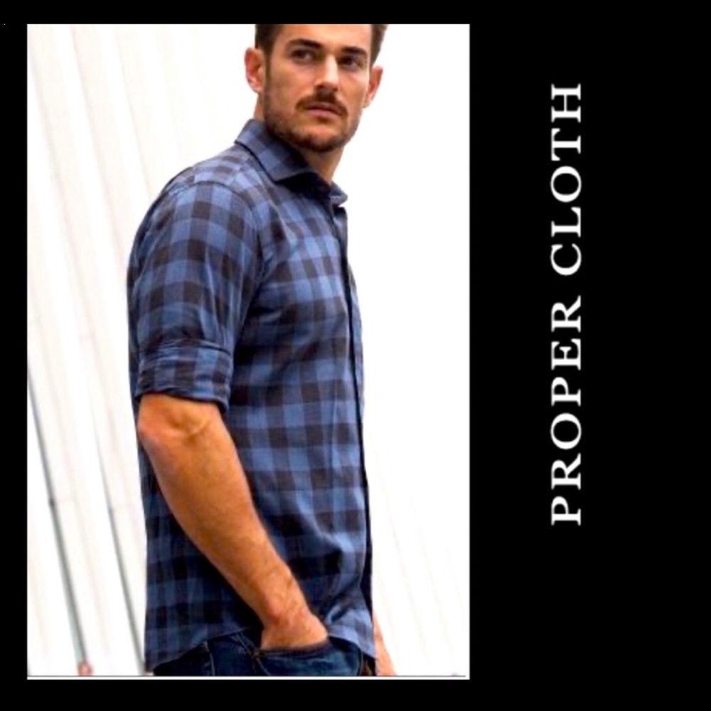 PROPER CLOTH Men’s Shirt  Neck 15